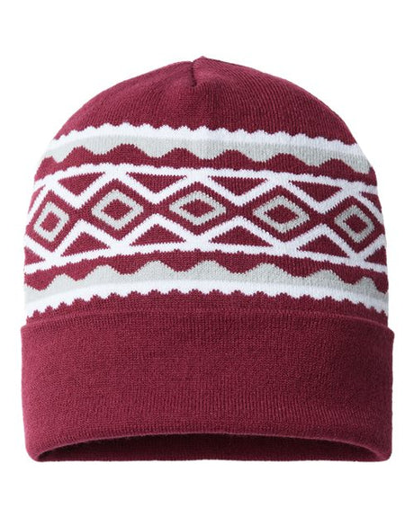 USA-Made Diamond Cuffed Beanie