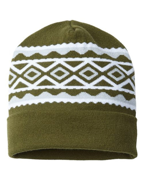 USA-Made Diamond Cuffed Beanie