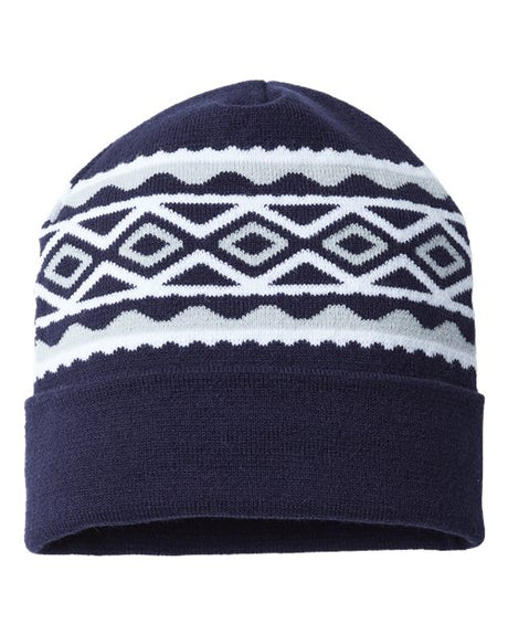 USA-Made Diamond Cuffed Beanie
