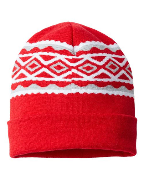 USA-Made Diamond Cuffed Beanie