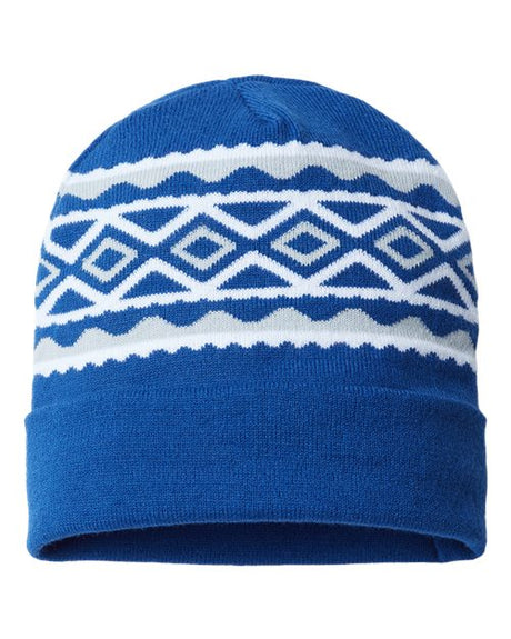 USA-Made Diamond Cuffed Beanie