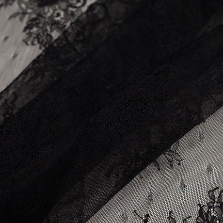Chantilly Lace - Black Floral