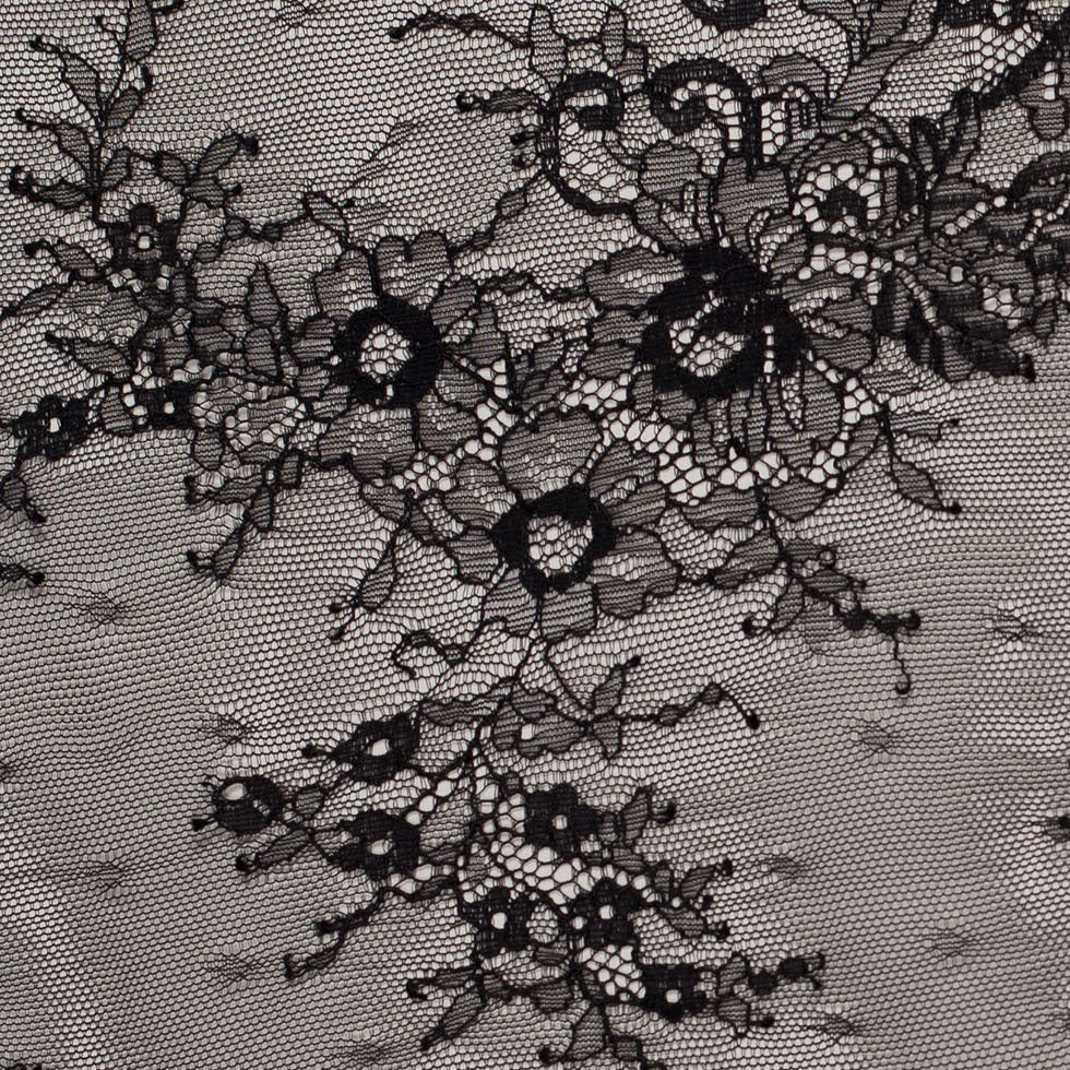 Chantilly Lace - Black Floral