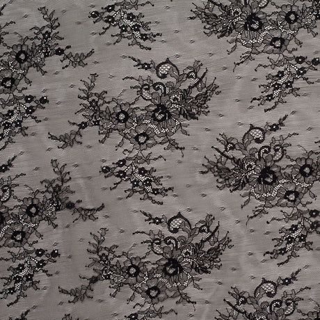 Chantilly Lace - Black Floral