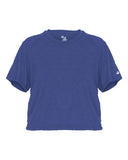 Camiseta crop top triblend para mujer