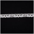 1/2" White Solid Fine Lace