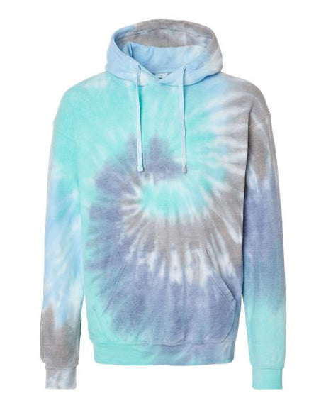 Colortone Unisex Tie-Dyed Cloud Inside-Out Fleece Hooded Sweatshirt