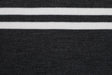 Dark Gray Striped Acrylic 7" X 64" Rib Knit Trim