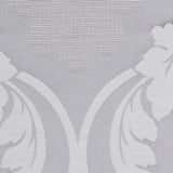 Silver Floral Damask-Pattern Satin Jacquard