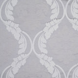 Silver Floral Damask-Pattern Satin Jacquard