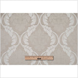Champagne Floral Damask-Pattern Satin Jacquard