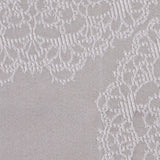 Silver Taupe "Doilies" Satin Jacquard