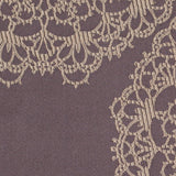 Chocolate and Gold "Doilies" Satin Jacquard