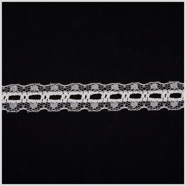 3/4" Ivory Solid Fine Lace