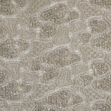 Fancy Beaded Guipure Lace - Dark Silver