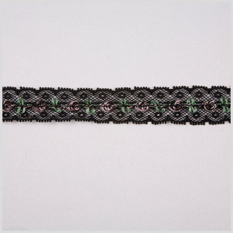 1" Black Fine Lace