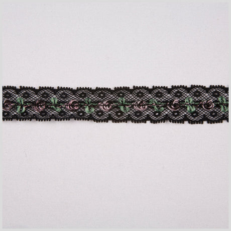 1" Black Fine Lace