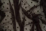 Polka Dot Mesh Stretch Fabric