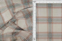 1 Yard Soft Plaid Jacquard Double Knit Fabric Stretch Material 58/60 Inches Wide