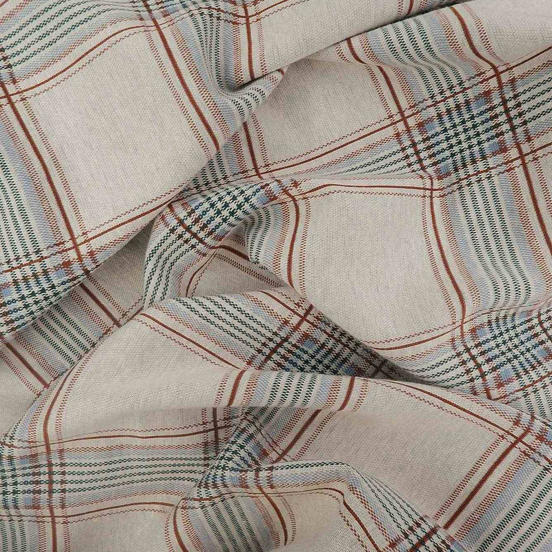 Double Knit Jacquard Plaid Fabric