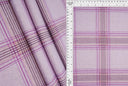 1 Yard Soft Plaid Jacquard Double Knit Fabric Stretch Material 58/60 Inches Wide