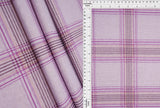 1 Yard Soft Plaid Jacquard Double Knit Fabric Stretch Material 58/60 Inches Wide