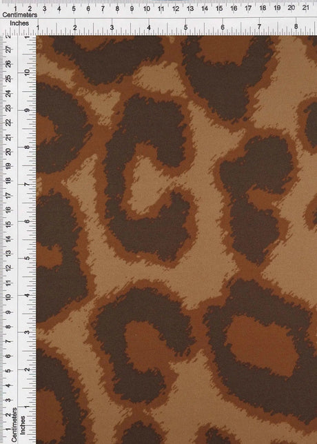 1 Yard DTY Brushed Animal Print Fabric Soft Stretch Knit, 58/60" Wide