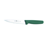 Icel Utility Knife, Wavy Edge, 5-1/2" Blade, Green Plastic Handle