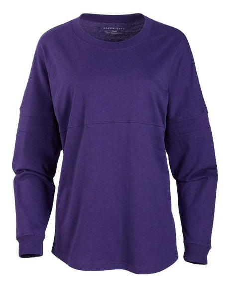 Boxercraft Women's Pom Pom Long Sleeve Jersey T-Shirt