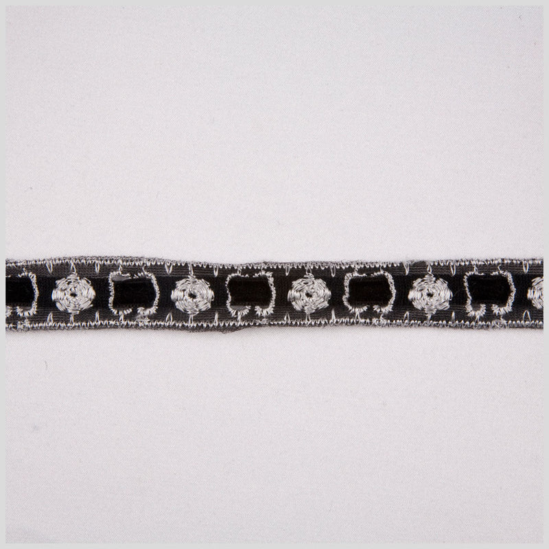7/8" Black Gimp Braid