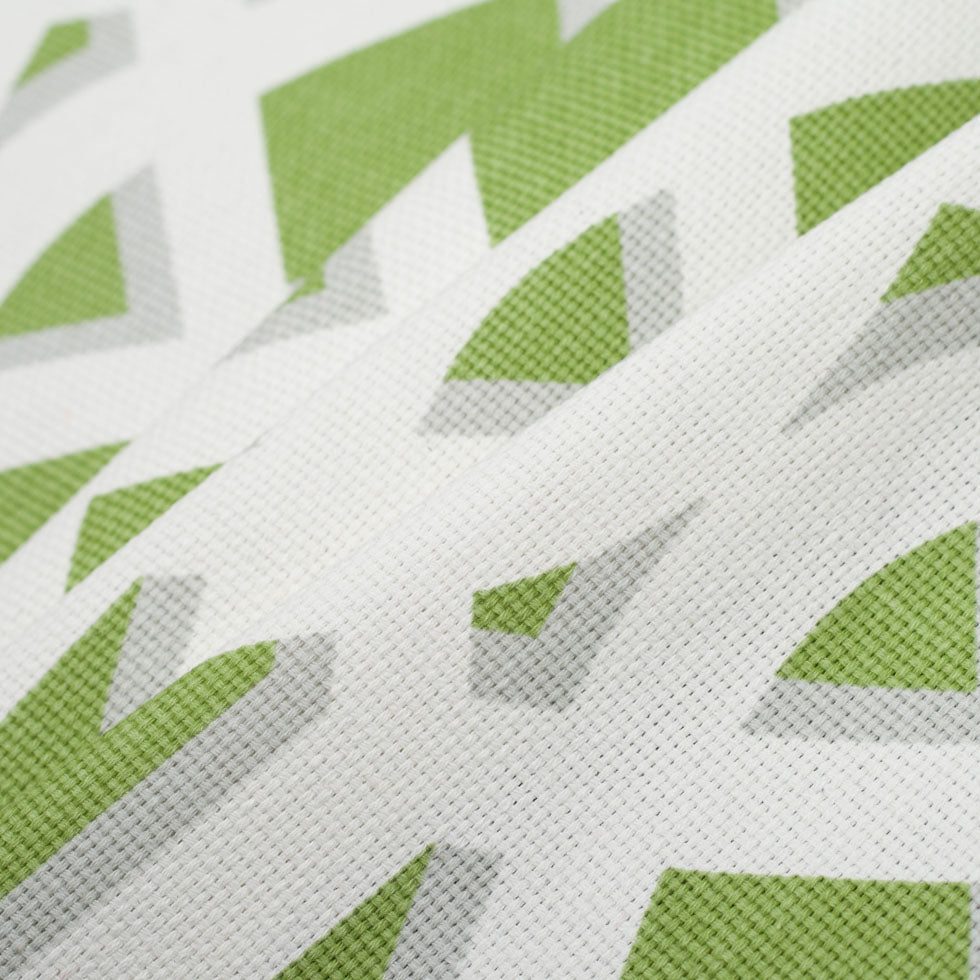 Kelly Green Geometric Heavyweight Cotton