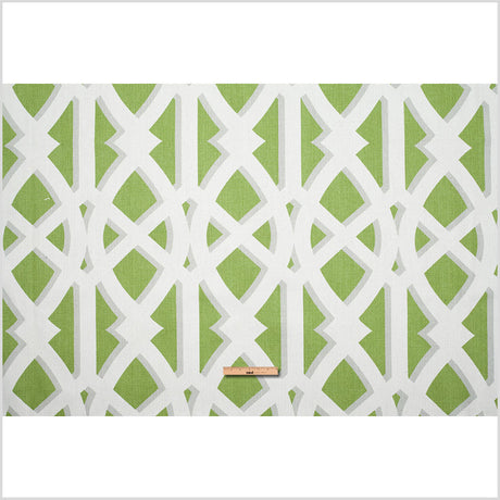 Kelly Green Geometric Heavyweight Cotton