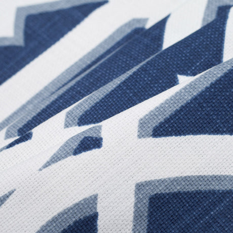Navy Geometric Heavyweight Cotton
