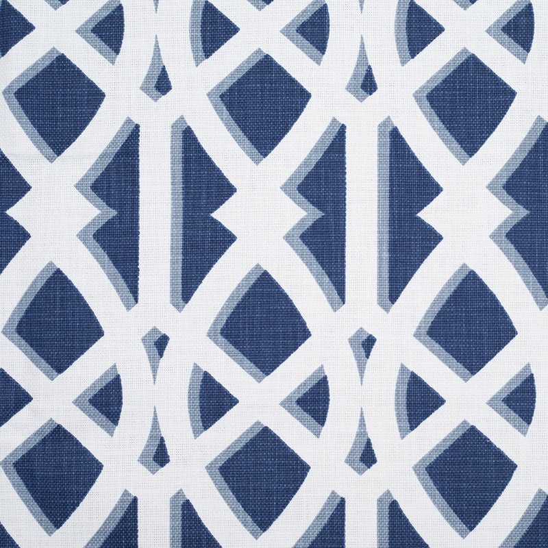 Navy Geometric Heavyweight Cotton