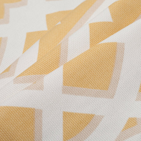 Egg Yolk Geometric Heavyweight Cotton