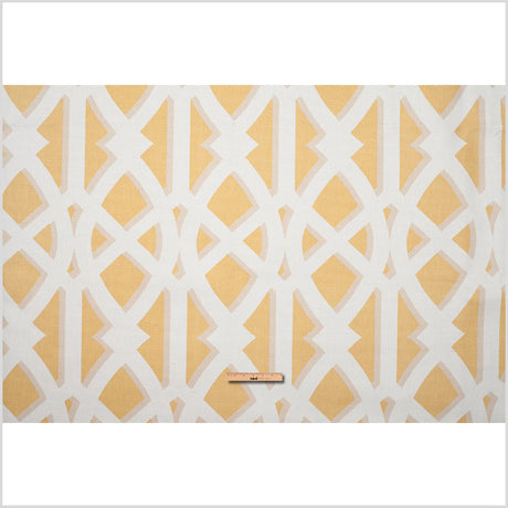 Egg Yolk Geometric Heavyweight Cotton