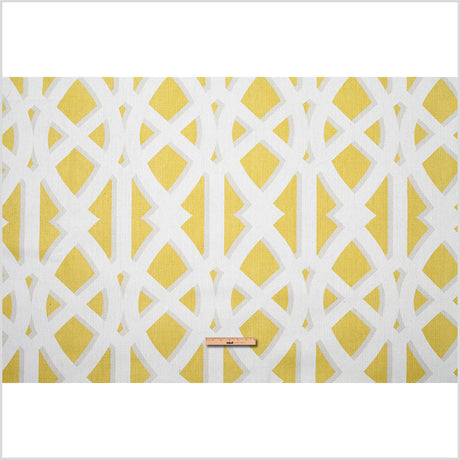 Lime Geometric Heavyweight Cotton