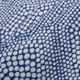Blue Heavyweight Dotted Cotton Jacquard