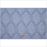 Blue Heavyweight Dotted Cotton Jacquard