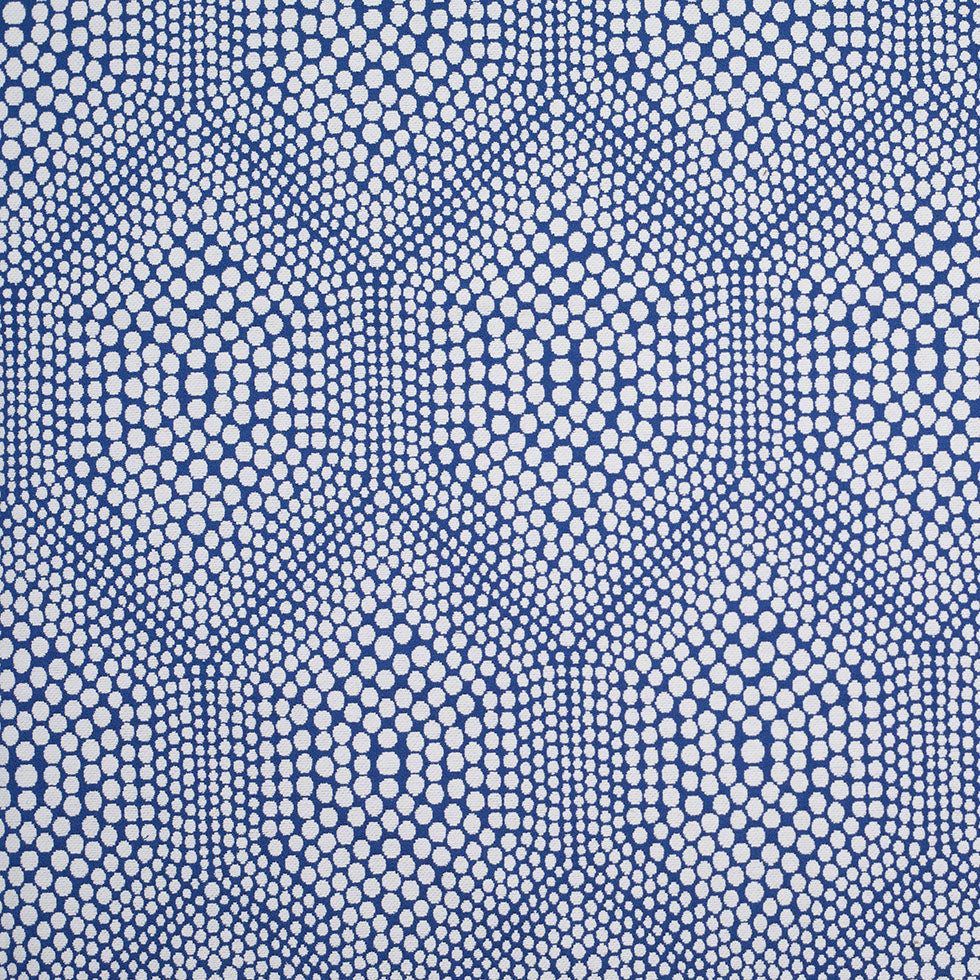 Blue Heavyweight Dotted Cotton Jacquard