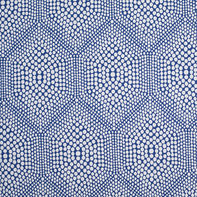 Blue Heavyweight Dotted Cotton Jacquard