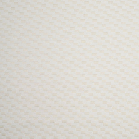 Ecru Rectangle Checkerboard Woven Cotton