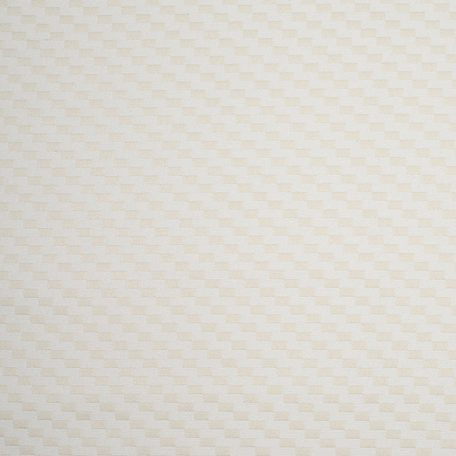 Ecru Rectangle Checkerboard Woven Cotton