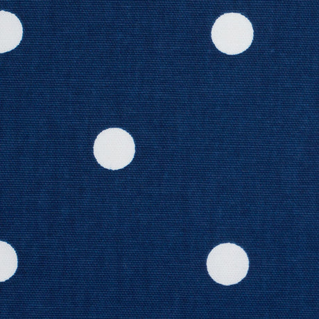 Estate Blue Cotton Canvas Polka Dots