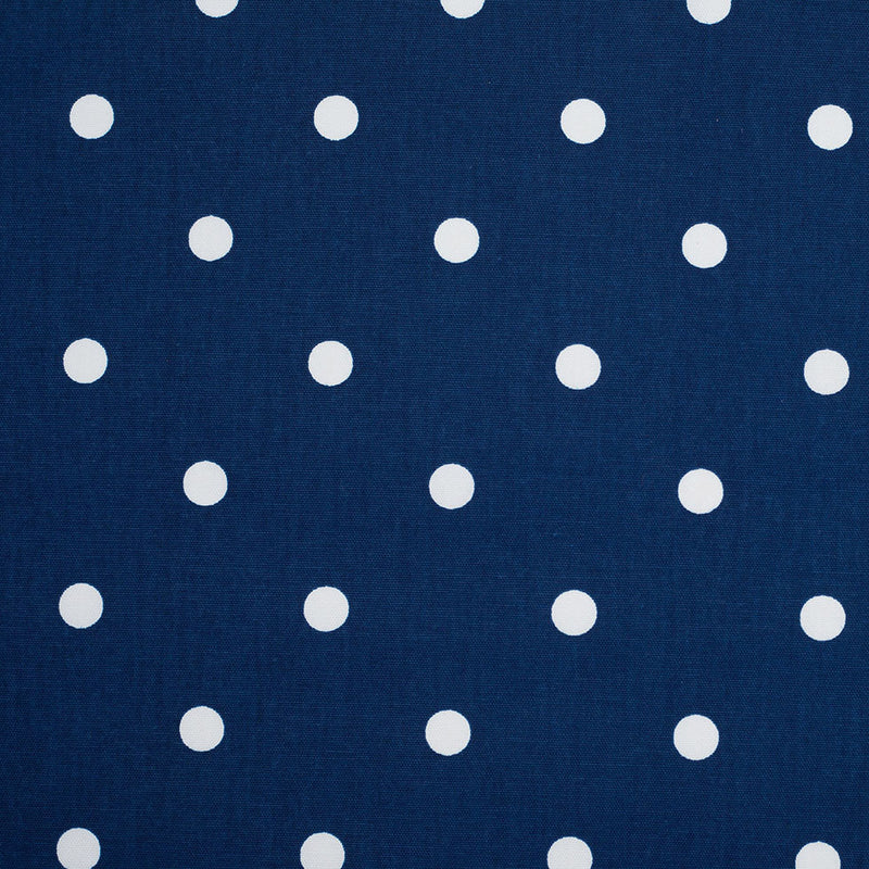 Estate Blue Cotton Canvas Polka Dots