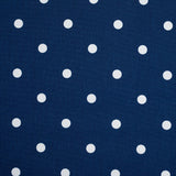 Estate Blue Cotton Canvas Polka Dots