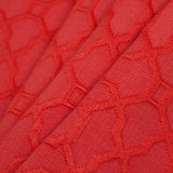 Candy Apple Raised Lattice Pattern Cotton Woven