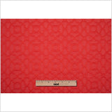 Candy Apple Raised Lattice Pattern Cotton Woven
