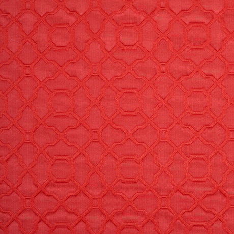 Candy Apple Raised Lattice Pattern Cotton Woven
