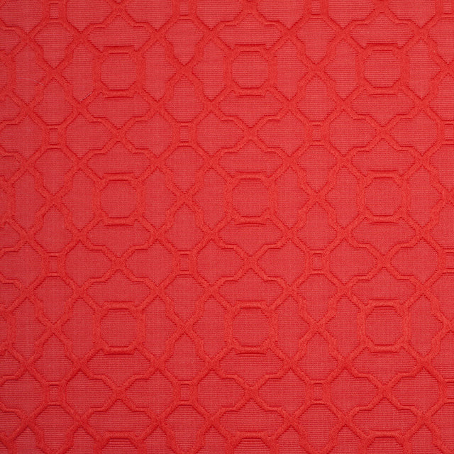 Candy Apple Raised Lattice Pattern Cotton Woven